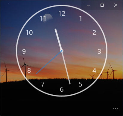 Windows10でデスクトップにアナログ時計を表示するアプリ Win10ラボ